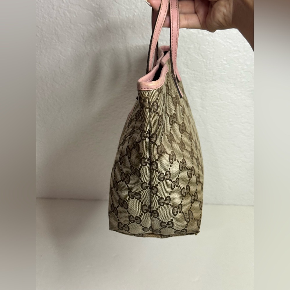 GUCCI GG Monogram Mini Zoo Bird Tote Pink - Picture 8 of 16